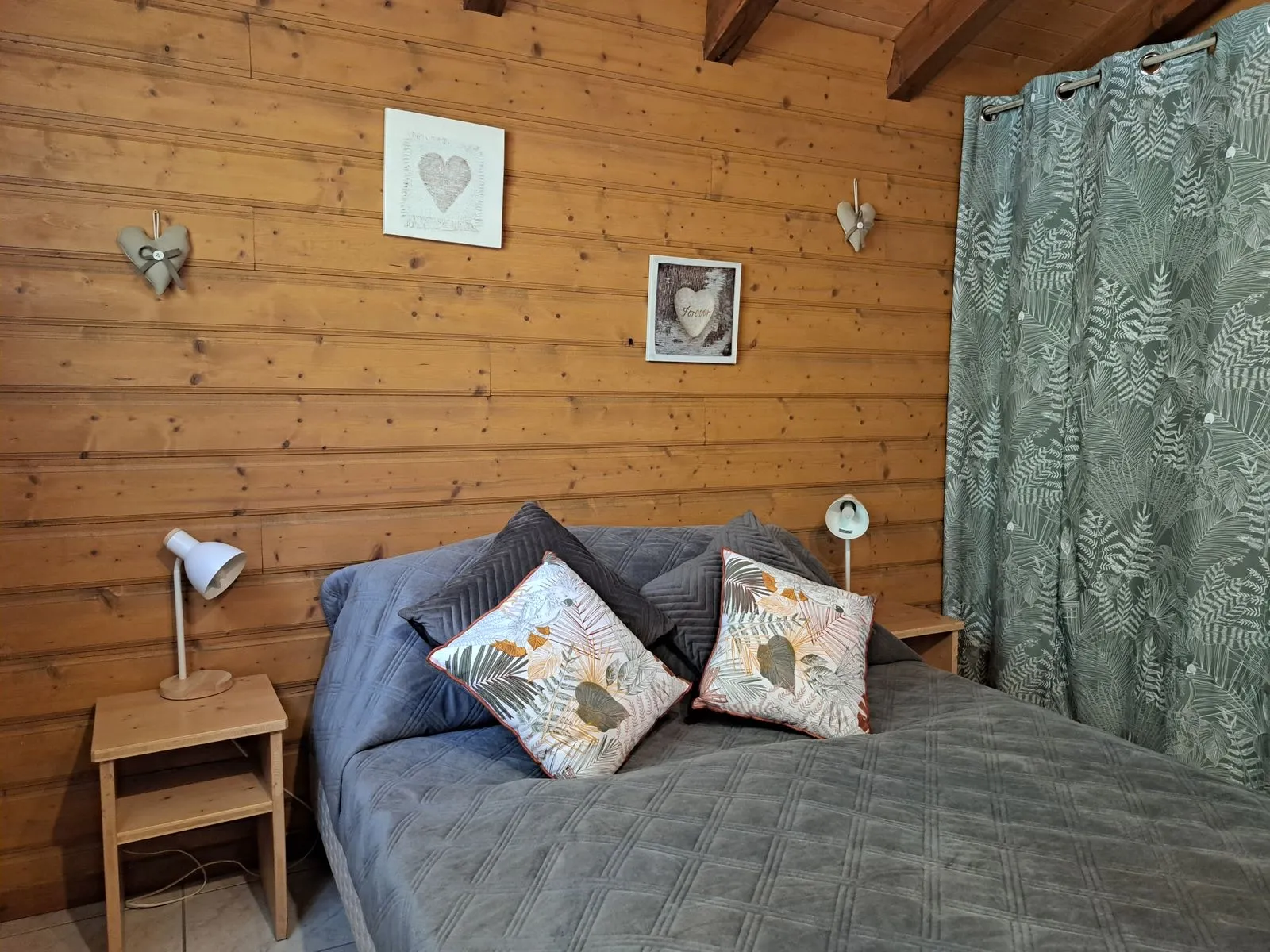 Chambre tons gris ardoise